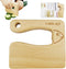 Wooden Kids Knife for Cooking and Safe Cutting Veggies Fruits, Cute Fish Shape Kids Kitchen Tools, Christmas Gifts for kids, 2-5 Years Old Applica...