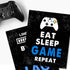 Set of 4 Video Game Decor (8'X10'), Boys Room Decorations for Bedroom & Game Room, Art Gift & Poster, No Frames...