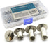 LQ Industrial 75 Sets Silver M5 Chicago Screw Assorted Kit Slotted Phillip Head Binding Screws Rivet Assembly Bolt Nail Rivet for Book Binding DIY...