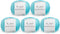 5 Ball%100 Mercerized La Mia XL Mercerized Cotton Total 8.8 Oz. Each 1.76 Oz (50g) / 103 Yrds (95m) Super Soft, Medium Worsted, Afghan, Yarn, Blue...