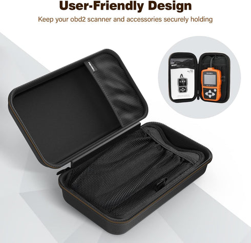 FOXWELL Case for NT201/NT301/NT301 Plus OBD2 Scanner, Protective Carring Case for Handle-Size Code Reader and Battery Tester...