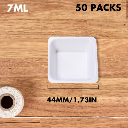 7ml 100ml Weigh Boat Set, 100 Pack Small & Large Lab Weighing Dishes for Measuring, Storing, Mixing Powders & Liquids with Easy Pour Design Dispos...
