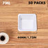 7ml 100ml Weigh Boat Set, 100 Pack Small & Large Lab Weighing Dishes for Measuring, Storing, Mixing Powders & Liquids with Easy Pour Design Dispos...