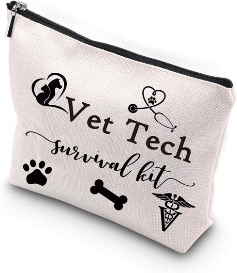 WCGXKO Veterinary Technician Gift Vet Tech Survival Kit Portable Travel Accessories Toiletry Bag Makeup Bag...