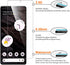 3+3 Pack Screen Protector for Google Pixel 7A 6.1 inch with 3 Pack Camera Lens Protector, HD Clear Tempered Glass, Easy Installation, High Sensiti...