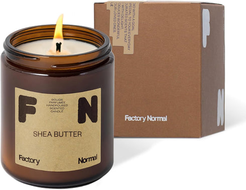 Scented Soy Candle Amber Jar Perfume Candle Aroma Healing Gift (8oz, Shea Butter)...