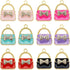 24pcs Mixed Colors Fashion Women Purse Bag Enamel Pendants Charms Gold Plated Ornaments for Necklace Bracelet Earring DIY Jewellery Making Supplie...