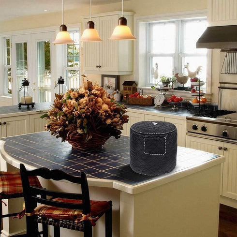 Air Fryer Cover Also for 6 Quart Instant Pot and Electric Pressure Cooker with Pocket, Dust-Proof Cover for Electric Appliance (Black)...