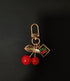 Cute Cherry Keychain Aesthetic Red Bag Charm Kawaii Keyring Accessories Decor Purse Hangbags Gifts for Women Girls...