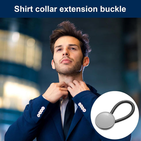 WILLBOND 24 Pcs Button Extenders for Jeans Include 12 Pieces Pants Waist Silicone 12 Pieces Metal Collar Extender Button for Women Men Extension 1...