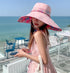 HUAMULAN Women Summer Sun Hat Wide Brim Wired Edge Floral Beach Bucket Hats Reversible Foldable Travel UV Protection Lady Hat...