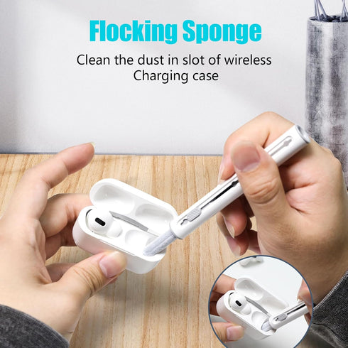 AKIKI Cleaner Kit for Airpods, Earbuds Cleaning kit for Airpods Pro 1 2 3, Phone Cleaner kit with Brush for Bluetooth Earbuds Cleaner, Wireless Ea...