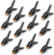 Spring Clamps 12 Packs, Spring Clips 3.5 inch Spring Clamp for Crafts and Professional Backdrop Clips, Plastic Clamps Clips for Backdrop Stand, He...