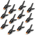 Spring Clamps 12 Packs, Spring Clips 3.5 inch Spring Clamp for Crafts and Professional Backdrop Clips, Plastic Clamps Clips for Backdrop Stand, He...