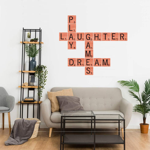 5 Inch Scrabble Letters Stencil for Painting on Wood Laser Cut Painting Stencil for Family Names& DIY Projects,Home Décor...
