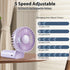 Handheld Mini Fan, Handheld/Neck/Desk 3 in 1 Small Portable Fan USB Rechargeable, 3000mAh Battery Operated Fan with LED Display, 180° Foldable Fan...