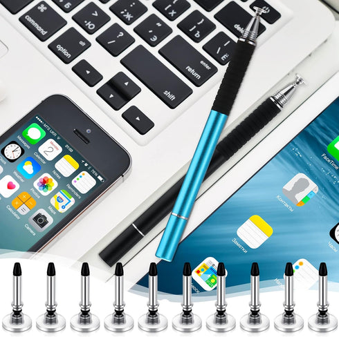 36 Pieces Stylus Pen Tips Replacement Tips Only High Precision Replaceable Stylus Pen Disc Tip Universal Round Shape Stylus Tips for Stylus Pens f...