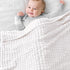 HOMRITAR Baby Blanket for Boys Girls Fleece Super Soft Plush Fuzzy Cozy Toddler Blanket with Square 3D Jacquard Grid Design Luxury Lightweight Bed...