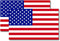 Magnet Me Up: American Flag Automotive Magnet Decal - 5x8 inches, 2 Pack, Red White, and Blue - Heavy-Duty for Car, Truck, SUV United States of Am...