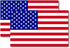 Magnet Me Up: American Flag Automotive Magnet Decal - 5x8 inches, 2 Pack, Red White, and Blue - Heavy-Duty for Car, Truck, SUV United States of Am...