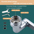 1080° Swivel Faucet Aerator,Twist and Swivel Kitchen Bathroom Sink Aerator,Universal Robotic Arm,Pressurized Water Saving Faucet Aerator & Diverte...