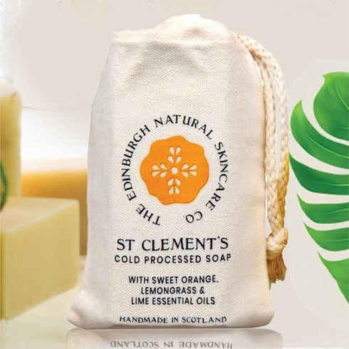 St Clements Cold Processed Soap | Luxury Soap Bar | Moisturising & Nourishing | Shea Butter | Eco Friendly Packaging | Sweet Citrus, Lemongrass an...