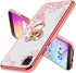 B-wishy Cellular Phone Case for Alcatel TCL A3 A509DL, Glitter Crystal Butterfly Heart Floral Slim TPU Luxury Bling Cute Cover with Kickstand+Stra...
