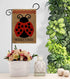 Welcome Ladybug Burlap Garden Flag - Friends Bugs & Frogs Butterfly Ladybugs Dragonfly Bee Springtime Insect Natural Wildlife - Yard Decorations H...