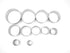 11 Piece Graduated Sizes Fluted Edge Round Pastry/Cookie Cutter Set Heavy Duty 18/8 304 Stainless Steel – Metal Engrave Size –Tin Storage Box for ...