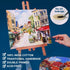 Canvas Panels 4x4 Inch 12-Pack, 10 oz Primed 100% Cotton White Blank Small Canvases for Painting, Square Flat Canvas Board for Oil Acrylics Waterc...