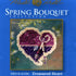 Treasured Heart Beaded Counted Cross Stitch Ornament Kit Mill Hill 2006 Spring Bouquet MH18-6104...