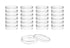 EISCO 25PK Disposable Petri Dish with Lid - Sterile - 35x15mm - Polystyrene - Triple Vented - Transparent...