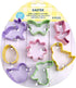 R&M International Mini Easter Cookie Cutters, Butterfly, Egg, Daisy, Duckling, Tulip, 2 Bunnies, Chick, 8-Piece Set...