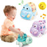 Tepear Baby Toy Car, Rattle & Roll Cars for Toddler Aged 1-3, Push and Go Toys with Soft Rubber 6-12 Month Infant, 3PCS Friction Powered Truck, Ba...