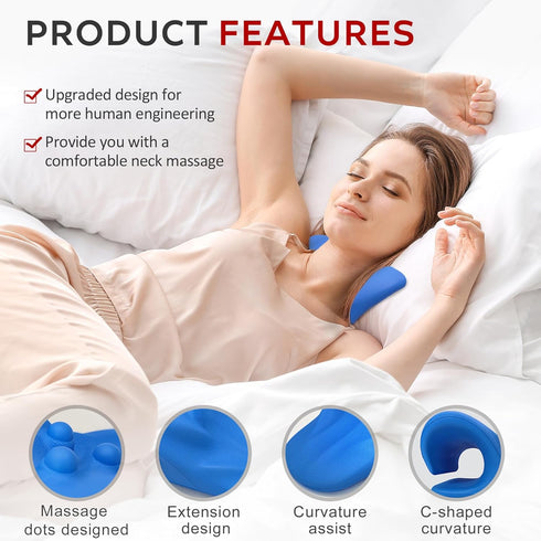 EXQUISLIFE Neck and Shoulder Relaxer, Cervical Traction Device for Muscle Tension Relief, Neck Stretcher for TMJ Pain Relief and Cervical Spine Al...