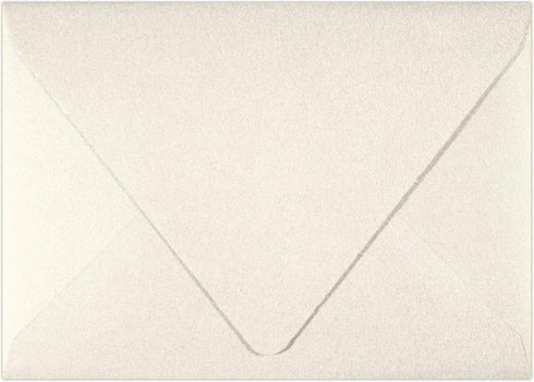 LUXPaper 4Bar A1 Contour Flap Invitation Envelopes | 3 5/8" x 5 1/8" | Quartz Metallic | 80lb. Text | 50 Qty...