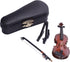 1:12 Mini Violin Miniature Musical Instruments Tiny Violin with Stand Bow Case Miniature Violin for Dollhouse Decoration...