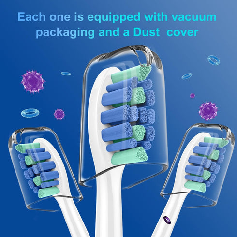 Electric Sonicare Replacement Heads Compatible with Philips Sonicare?Click-on/Snap-on?Toothbrush Replacement Brush Heads,KD-G1...