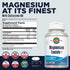 KAL Magnesium Taurate 400mg Plus CoEnzyme Vitamin B6, Chelated Magnesium Supplement, Healthy Muscle Function, Nerve and Heart Health Support, Glut...