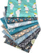 Hanjunzhao Animal Parrot Floral Fat Quarters Fabric Bundles, Quilting Fabric for Sewing Crafting, 18 x 22 inches...
