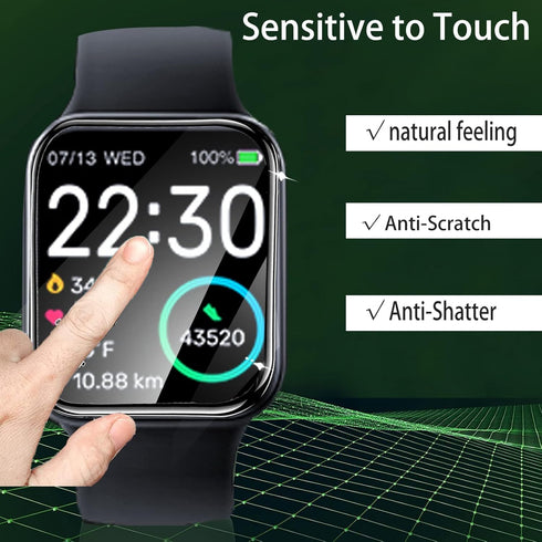 Compatible for TOZO S3 Smart Watch Screen Protector, 3D Full Coverage PET Soft Screen Protector Film Compatible for TOZO S3 1.83-inch Smart Watch ...