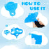 12 Pieces Blue Cloud Foil Balloons Set Include 4 Large and 8 Small Cloud Printed Balloons Blue and White Cloud Balloons for Baby Shower Story Birt...