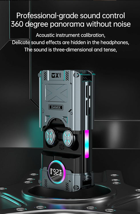 True Wireless Earbuds, 2024 Bluetooth Headphones 5.3 Earbuds, Waterproof Touch Control Ear Buds in-Ear Built-in Mic, with LED Power Display, IP7 W...