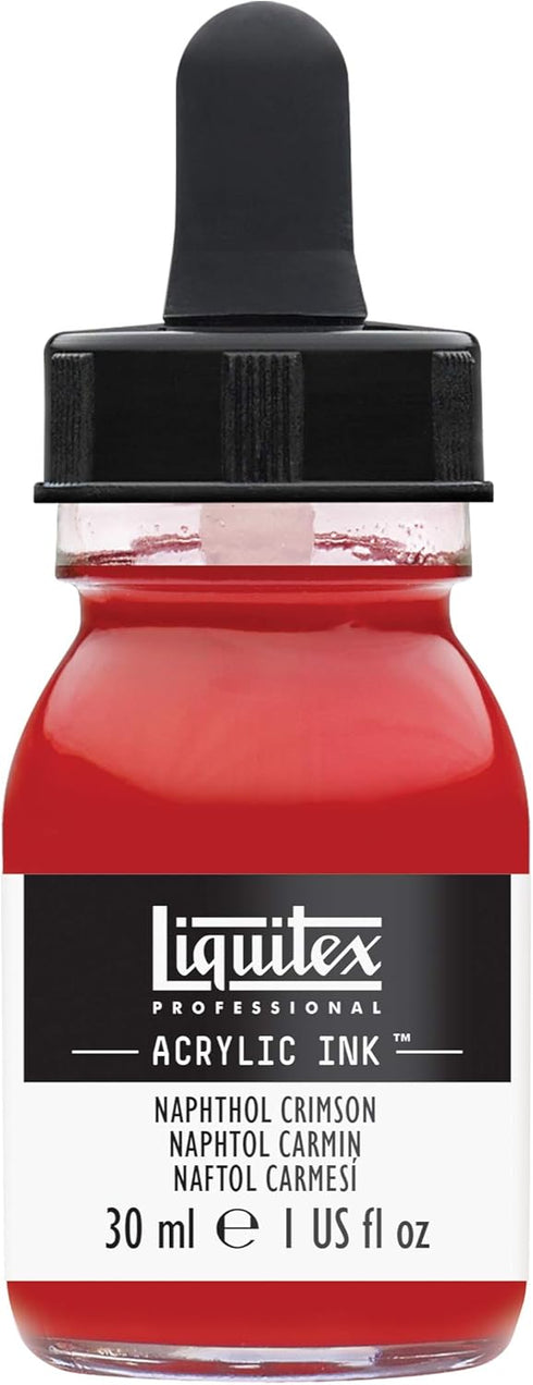 Liquitex Professional Acrylic Ink, 1-oz (30ml) Jar, Naphthol Crimson...