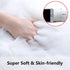 Softlife White Small Faux Fur Sheepskin Throw Rug Fluffy Shag Fur Chair Cover Pad Washable Square Area Rugs for Living Room Bedroom Dorm 20" x 20"...