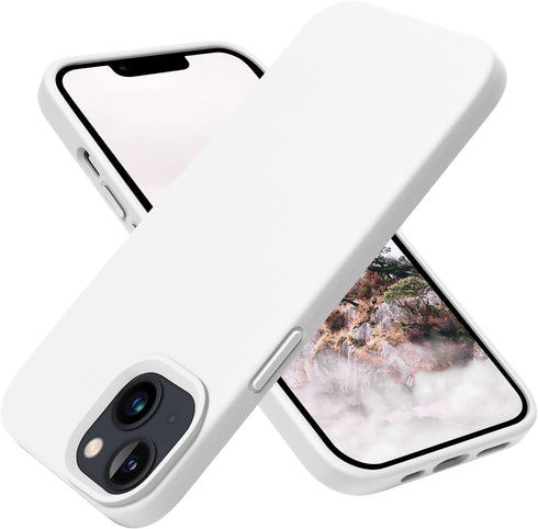 OTOFLY Designed for iPhone 13 Case, Silicone Shockproof Slim Thin Phone Case for iPhone 13 6.1 inch (White)...