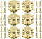 6pcs Antique Latch Hasps?LBTODH Wooden Box BuckleLock forJewelry Box/Gift Box/Doll House and Other Decorative Accessories?Gold?...