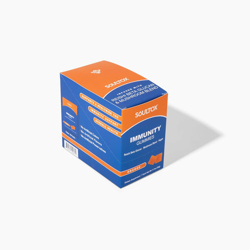 Soultox Immunity Reishi Beta Glucan Gummies - Elevate Your Immunity Naturally - Vegan Formula with Potent Mushroom Blend for Robust Health - Natur...