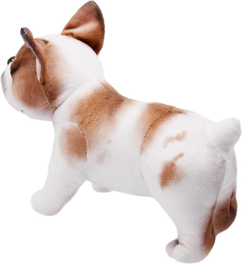 Lifelike French Bulldog Stuffed Animal Simulated Plush Puppy Toy Doll Super Realistic Amber Dogs Act Like Real Excellent Gifts for Kids Birthday P...
