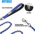 Chew Proof Metal Leash Chain Dog Leash for Medium Large Dogs, Chain Link Dog Leash Anti Chew 4FT Strong Anti Bite Dog Leash Comfortable Soft Padde...